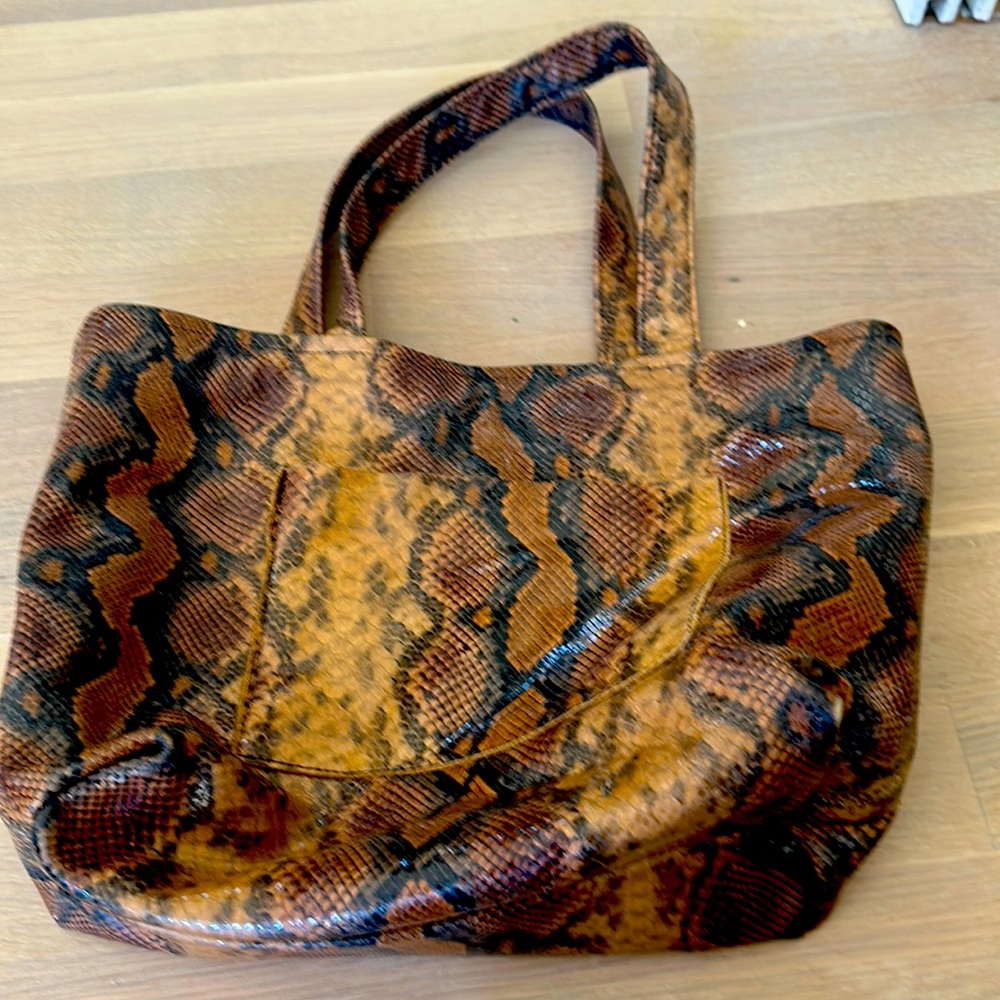 Lynn Tallerico glossy animal tote